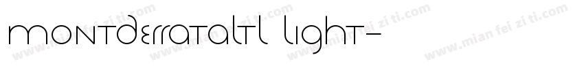 MontderratAltl Light字体转换